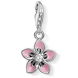 THOMAS SABO Schmuck Thomas Sabo CHARM-ANHÄNGER &quot;ROSA BLUME&quot; 1354-041-9