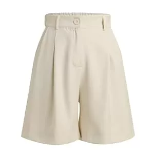 Odizli Shorts Odizli Kurze Hose Damen Sommer Elegant Schicke High Waist Weite Breite Knielang Bermuda Shorts