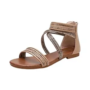 DorkasDE Sandalen & Slides DorkasDE Damen Sandalen Sommerschuhe Bohemia Flache Sandalen Strandschuhe