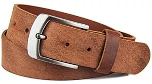Frentree Gürtel Frentree Ledergürtel aus echtem Büffelleder, MADE IN GERMANY, Gürtel für Damen und Herren, 3,8 cm breit, Braun