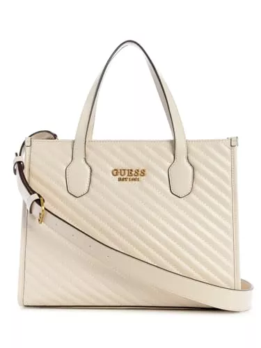 GUESS Taschen & Rucksäcke GUESS Damen Silvana Double Compartment Tote Tragetasche, Tragegriff Oben