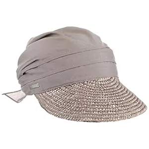 Seeberger Hüte & Mützen Seeberger Damen Sonnenhut Stroh-/Stoffcap, Einfarbig