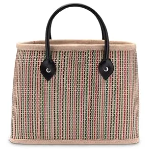 Decorasian Taschen & Rucksäcke Decorasian Shopping Tasche aus Palmblatt – Handtasche im Shopper Format – Korbtasche für Damen im Boho Stil