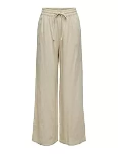 JdY Hosen JdY Damen Jdysay Linen Hw Wide Pant WVN Noos Leinenhose