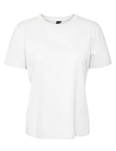 VERO MODA T-Shirts VERO MODA Basic Damen T-Shirt Top Rundhals Kurzarm Normal geschnitten