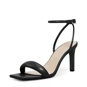 MIRAAZZURRA Sandalen & Slides MIRAAZZURRA Damen Sandalen Riemchen High Heel Quadratische Offene Zehe Heel Sandalen with Ankle Strap für Kleider Party Schuhe