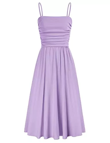 GRACE KARIN Freizeit GRACE KARIN Kleider Damen Sommer A-Line Etui Spaghettiträger Kleid Damen Festliche Elegant Mit Tasche Partykleider