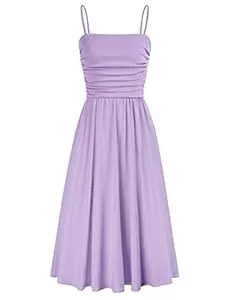 GRACE KARIN Freizeit GRACE KARIN Kleider Damen Sommer A-Line Etui Spaghettiträger Kleid Damen Festliche Elegant Mit Tasche Partykleider