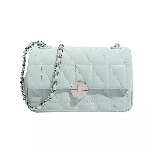 Cotinara Taschen & Rucksäcke Cotinara Mode Einfache Frische und Süße Frauen Umhängetasche Umhängetasche Handtasche PU Leder Kette Rhombus Damen Tasche