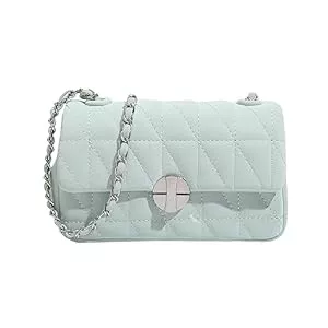 Cotinara Taschen & Rucksäcke Cotinara Mode Einfache Frische und Süße Frauen Umhängetasche Umhängetasche Handtasche PU Leder Kette Rhombus Damen Tasche