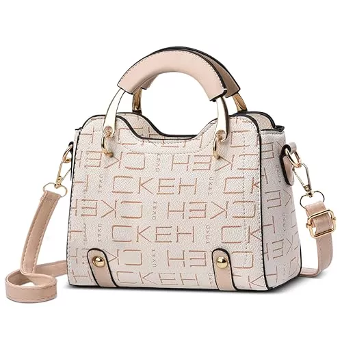 FOLOVEYA Taschen & Rucksäcke FOLOVEYA Elegant Handtasche Damen Klein Umhängetaschen Mode Frauen Henkeltaschen Crossbody Tasche Schultertasche PU Leder für Arbeiten Reisen Dating Top Griff Tasche