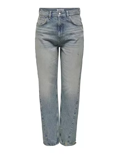 ONLY Jeans ONLY Damen Onlrobyn Hw Straight L ANK Tint DNM Dot Hose