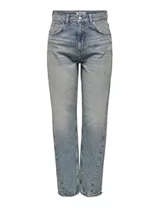 ONLY Jeans ONLY Damen Onlrobyn Hw Straight L ANK Tint DNM Dot Hose