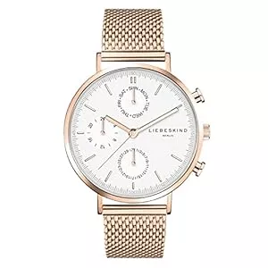 Liebeskind Uhren Liebeskind Berlin Multifunktions-Armbanduhr aus Edelstahl mit verstellbarem Mesharmband
