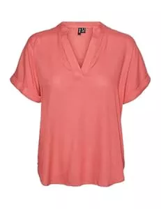 VERO MODA Kurzarmblusen VERO MODA Female Bluse VMBEAUTY Top