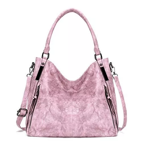 KL928 Taschen & Rucksäcke KL928 tasche damen Handtasche Umhängetasche Schultertasche Damenhandtasche PU Leder elegante Tasche damen Henkeltaschen für frauen (Rosa)