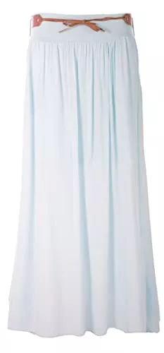 FASHION YOU WANT Röcke FASHION YOU WANT Damen Sommer Rock Größe 36/38 bis Größe 48/50 Langer Maxirock Strandrock UMG Sommerock lang Amber Boho Retro Maxirock