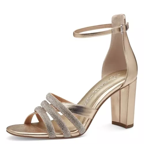 MARCO TOZZI Sandalen & Slides MARCO TOZZI Damen Sandalen mit Absatz Sommer mit Strass