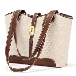 SENDEFN Taschen & Rucksäcke SENDEFN Handtasche Damen, Einfache Handtasche Groß, Shopper Tasche mit Reißverschluss und Innentasche für Arbeit, Schule, Einkauf