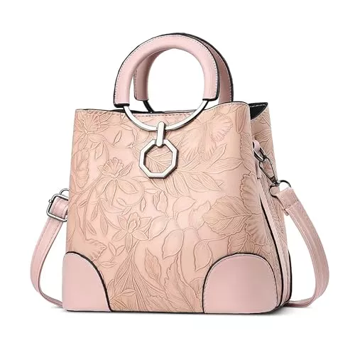 DEEVORCA Taschen & Rucksäcke DEEVORCA Damen Handtaschen Modisch Damen Schultertaschen Exquisites Geprägtes Design Abnehmbarer Schultergurt Kuriertaschen Reisen Urlaub Party Tragetaschen Wasserdichtes PU