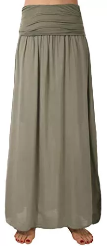 Eitex Röcke Eitex Zauberhafter Retro Maxirock Damen Sommer Rock Größe 34/36 bis Größe 50/52 verfügbar Langer Maxirock Strandrock Sommerock lang Gürtel Amber Boho Retro Maxirock