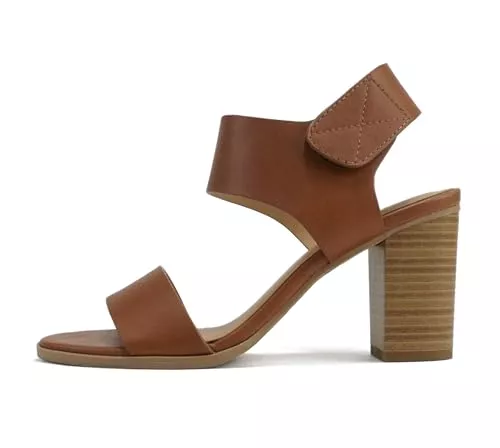 Soda Sandalen & Slides Soda WAIT-A Damen-Sandalen mit offenem rundem Zehenbereich, breiter Absatz, Knöchelriemen, High Heel