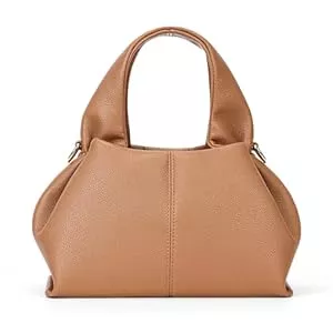 CHAMAIR Taschen & Rucksäcke CHAMAIR Kleine Handtasche Damen Umhängetasche Ledertasche Damen-Henkeltaschen Dumpling Crossbody Bag Moden PU Leder Geldbörse Handtaschen mit Abnehmbarer Schultergurt