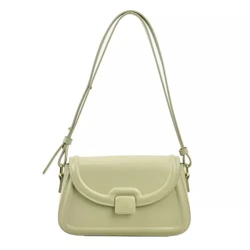 Kexpery Taschen & Rucksäcke Kexpery Damen-Umhängetasche aus PU-Leder, einfarbig, Retro-Stil, Unterarmtasche, modische Umhängetasche mit verstellbarem Riemen, Handtasche, niedliche Dating-Tasche