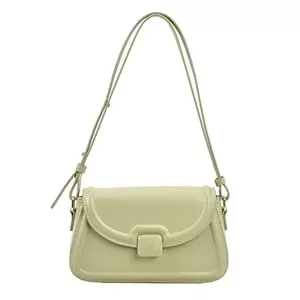 Kexpery Taschen & Rucksäcke Kexpery Damen-Umhängetasche aus PU-Leder, einfarbig, Retro-Stil, Unterarmtasche, modische Umhängetasche mit verstellbarem Riemen, Handtasche, niedliche Dating-Tasche