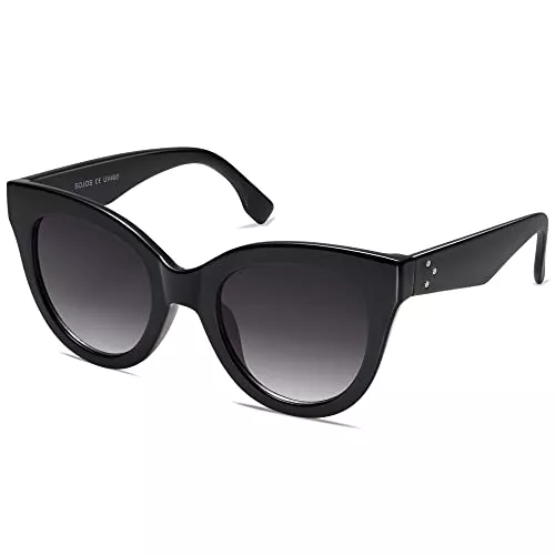 SOJOS Sonnenbrillen & Zubehör SOJOS Sonnenbrille Damen Retro Cateye,Vintage Große Katzenauge Sonnenbrillen Oversized Trendy Stylische Brille SJ2074