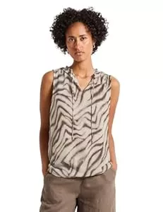 Street One Ärmellose Blusen Street One Damen Chiffon Blusentop mit Print