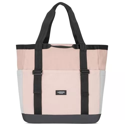 LARKSON Taschen & Rucksäcke LARKSON Strandtasche - Smilla - Badetasche mit Reißverschluss - Shopper Tasche Damen & Herren - Familie Strand Beach - Einkaufstasche aus Recyceltem PET
