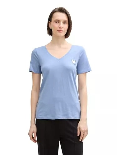 TOM TAILOR T-Shirts TOM TAILOR Damen T-Shirt mit Herz-Print