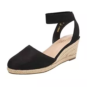 DREAM PAIRS Sandalen & Slides DREAM PAIRS Damen Amanda-1 Keilsandale