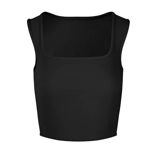 MOVE BEYOND Tops MOVE BEYOND Crop Tops Damen Sommer Tank Oberteile Basic Sexy Bauchfrei