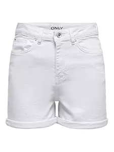 ONLY Hemdblusen ONLY Female Jeans-Shorts ONLJOSEPHINE Hohe Taille Normal geschnitten Jeans-Shorts