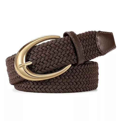 WERFORU Gürtel WERFORU Flechtgürtel Stretchgürtel damen Stoffgürtel für Damen Herren Unisex Elastischer Gürtel für Jeans Hosen