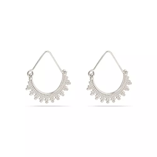 PILGRIM Schmuck Pilgrim KIKU halbe Creolenohrringe versilbert oder vergoldet