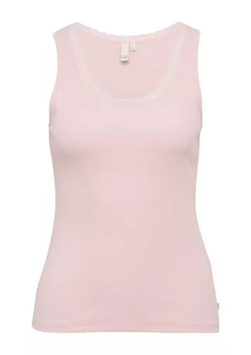 QS Tops QS Casual-Ripptop mit Spitzendetail