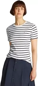 Tommy Hilfiger T-Shirts Tommy Hilfiger Damen Kurzarm Strickoberteile