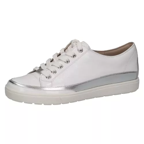 CAPRICE Sneaker & Sportschuhe CAPRICE Damen Sneaker flach aus Leder mit Schnürsenkeln