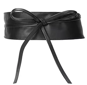 irisaa Gürtel irisaa Leder Taillengürtel Damen, Breiter Obi Gürtel zum Schnüren Hüftgürtel Echtleder Bindegürtel Party Gürtel Taille Band aus Italien