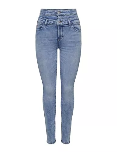 ONLY Jeans ONLY Damen Onlblush Double Waistband Hw Sk ANK Dot Jeans