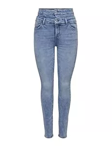 ONLY Jeans ONLY Damen Onlblush Double Waistband Hw Sk ANK Dot Jeans