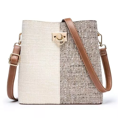 KALIDI FANCY FOREST Taschen & Rucksäcke KALIDI FANCY FOREST Kleine Umhängetasche Damen, Leder Crossbody Bag Damen, Stylische Handtasche mit Verstellbarem Gurt