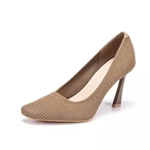 Frank Mully High Heels Frank Mully Damen Pumps mittlerer niedriger Absatz Fliegengewebter, bequemer Stoff