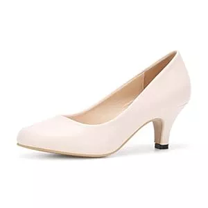 Phorecys High Heels Phorecys Damen Kätzchen Absätze Runde Zehenkleid Pumps