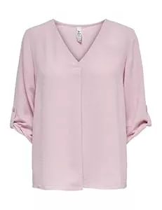 JdY Langarmblusen Damen JDY Lange Freizeit Hemd Bluse 3/4 Ärmel Tunika Longshirt Loose Oberteil Locker Leicht JDYDIVYA