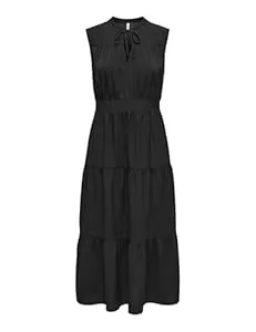 ONLY Freizeit ONLY Damen Onlnova Life Vis Uli Long Dress Solid