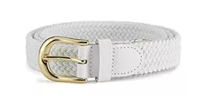 Streeze Gürtel Streeze Damen elastischer geflochtener Stretchgürtel. 25 mm Breite gewebt mit Goldschnalle 5 Größen XS – XL